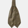 Hot Printed Silk Ascot Tie - Yellow Ties&pocket Squares
