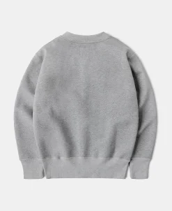 Outlet Racing Half-Zip Heavyweight Fleece Sweatshirt - Gray Sweatshirts&hoodies