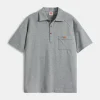 Sale Raglan Sleeve Cotton-Piqué Polo Shirt - Gray Polo Shirts | Short Sleeve T-Shirts