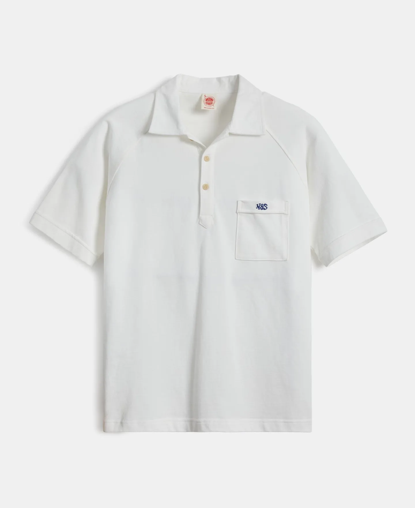 Best Raglan Sleeve Cotton-Piqué Polo Shirt - White Polo Shirts | Short Sleeve T-Shirts