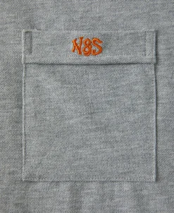 Sale Raglan Sleeve Cotton-Piqué Polo Shirt - Gray Polo Shirts | Short Sleeve T-Shirts