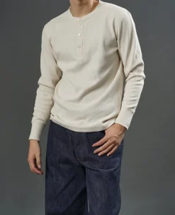 New Raschel Knit Thermal Henley Shirt Henleys | T-shirts