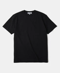 Online Regular Fit 9.3 oz Jersey Crewneck Tubular T-Shirt - Black Short Sleeve T-Shirts | T-shirts