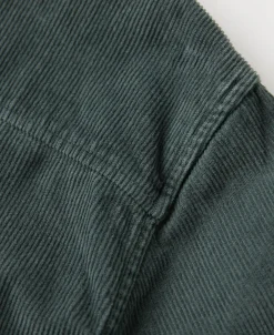 Sale Regular Fit 11 Wale Corduroy Overshirt - Dark Green Long Sleeve Shirts | Shirts