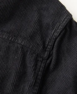 Outlet Regular Fit 11 Wale Corduroy Overshirt - Vintage Black Long Sleeve Shirts | Shirts