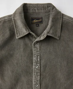 Online Regular Fit 11 Wale Corduroy Overshirt - Taupe Long Sleeve Shirts | Shirts