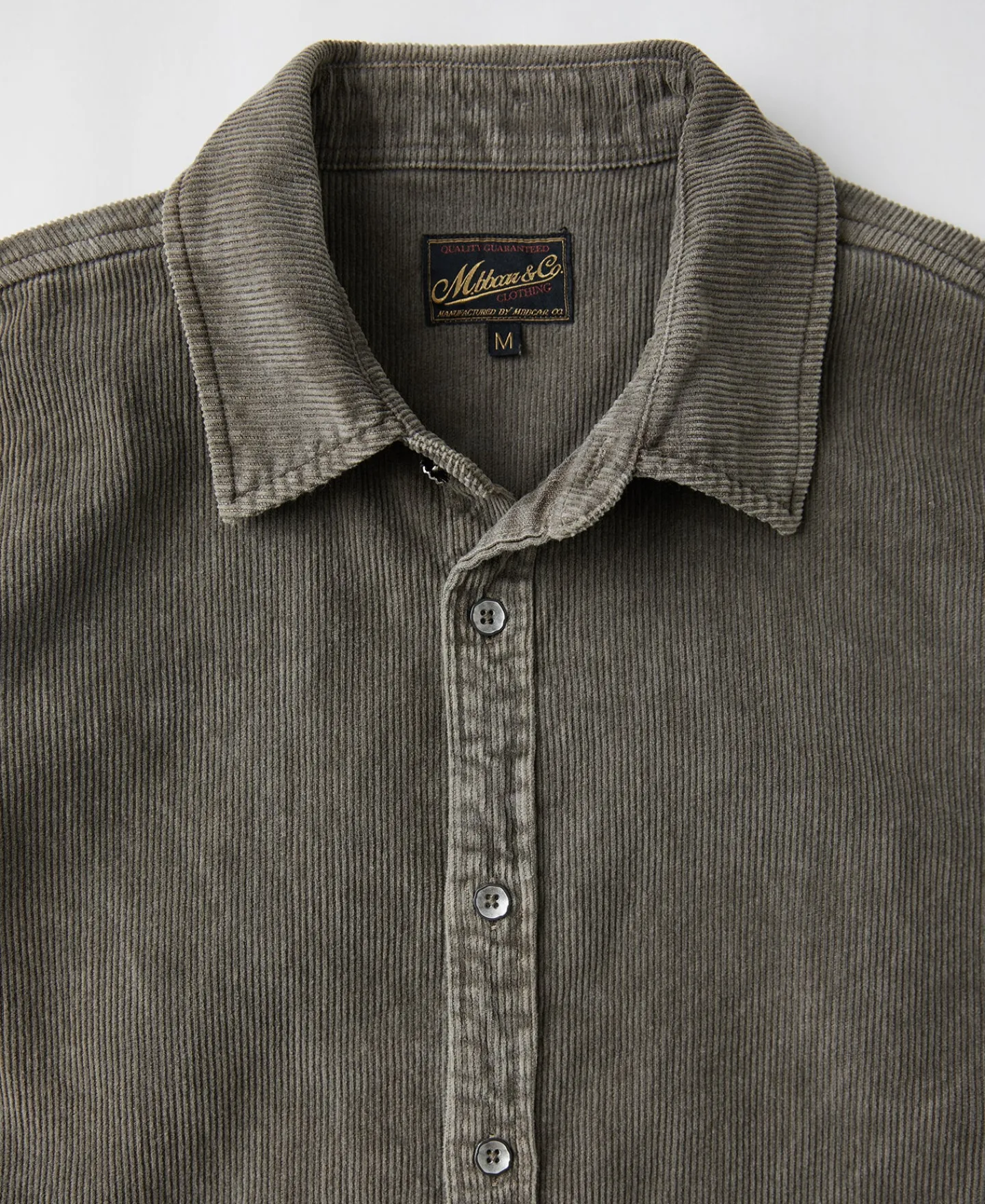 Online Regular Fit 11 Wale Corduroy Overshirt - Taupe Long Sleeve Shirts | Shirts