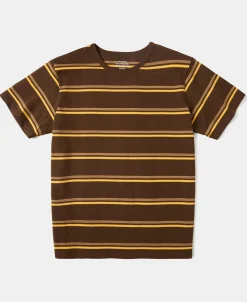 Outlet Regular Fit 1950s Crew Neck Striped T-Shirt Short Sleeve T-Shirts | T-shirts