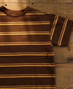 Outlet Regular Fit 1950s Crew Neck Striped T-Shirt Short Sleeve T-Shirts | T-shirts
