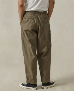 Best Relaxed Fit Two Tuck Satin Trousers Pants&trousers