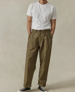 Best Relaxed Fit Two Tuck Satin Trousers Pants&trousers