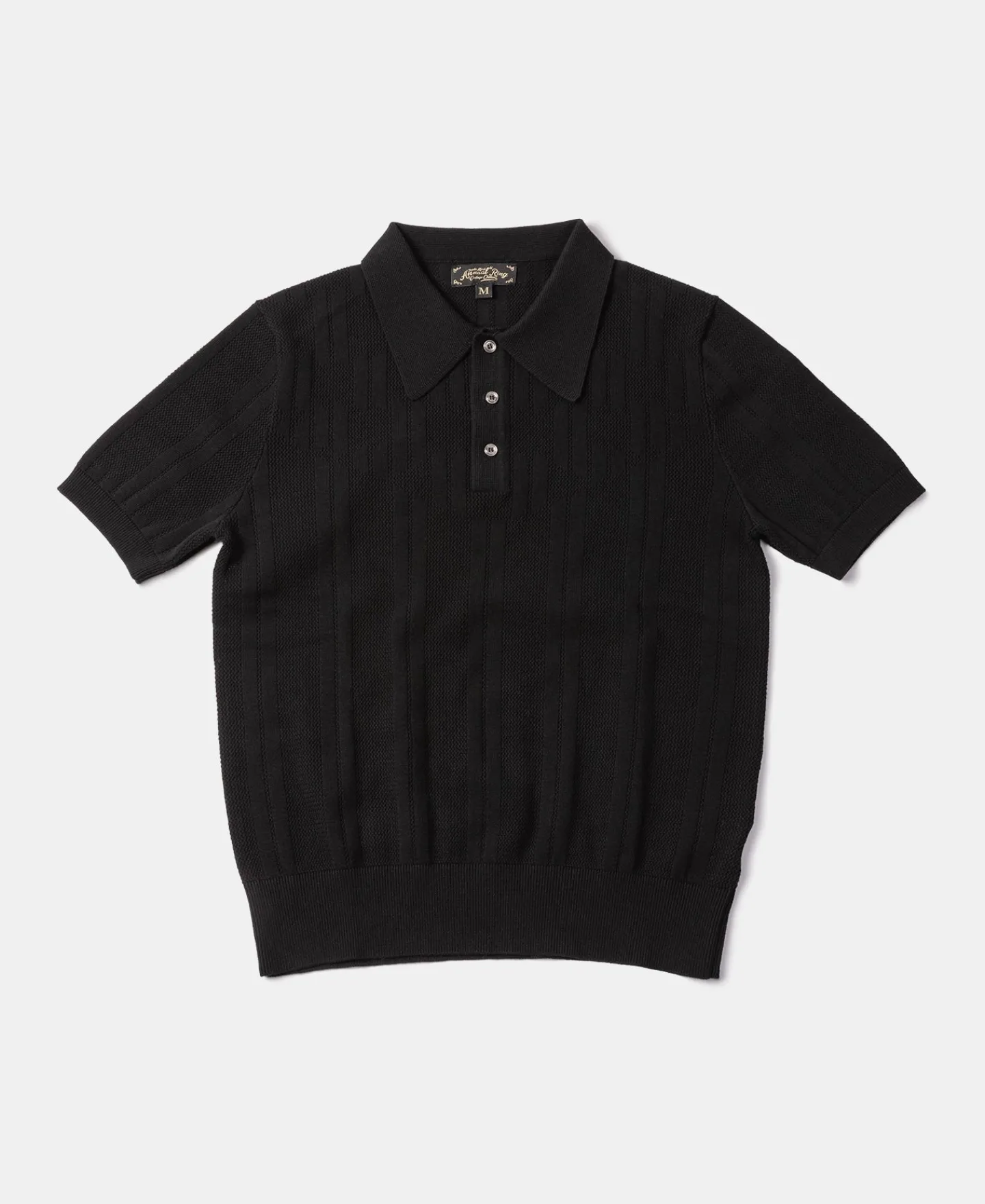 Discount Retro Knitted Jacquard Polo Shirt - Black Knitwear&sweaters | Polo Shirts