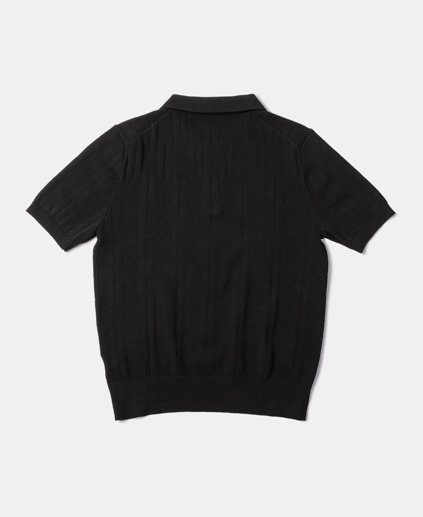 Discount Retro Knitted Jacquard Polo Shirt - Black Knitwear&sweaters | Polo Shirts