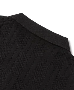 Discount Retro Knitted Jacquard Polo Shirt - Black Knitwear&sweaters | Polo Shirts