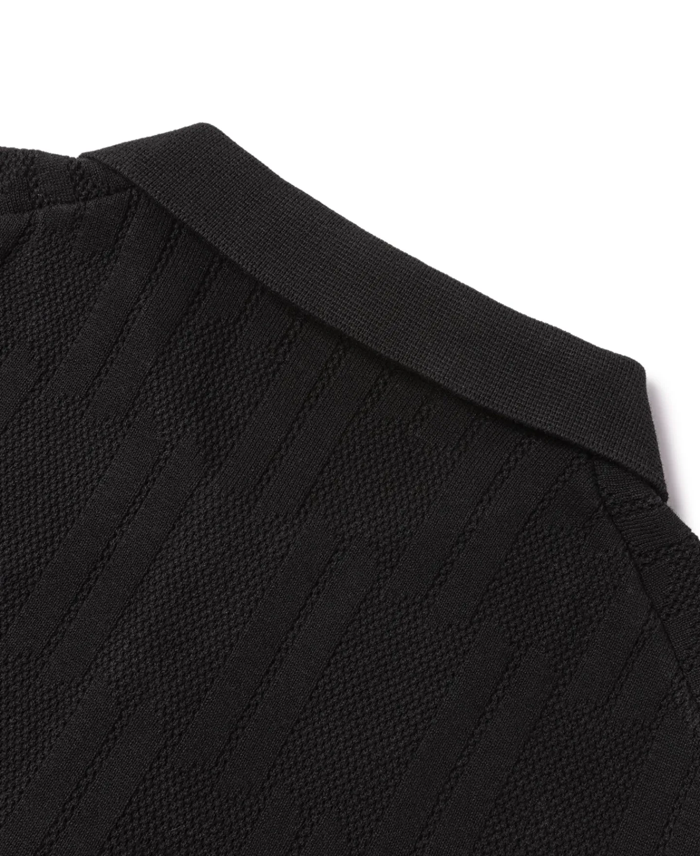 Discount Retro Knitted Jacquard Polo Shirt - Black Knitwear&sweaters | Polo Shirts