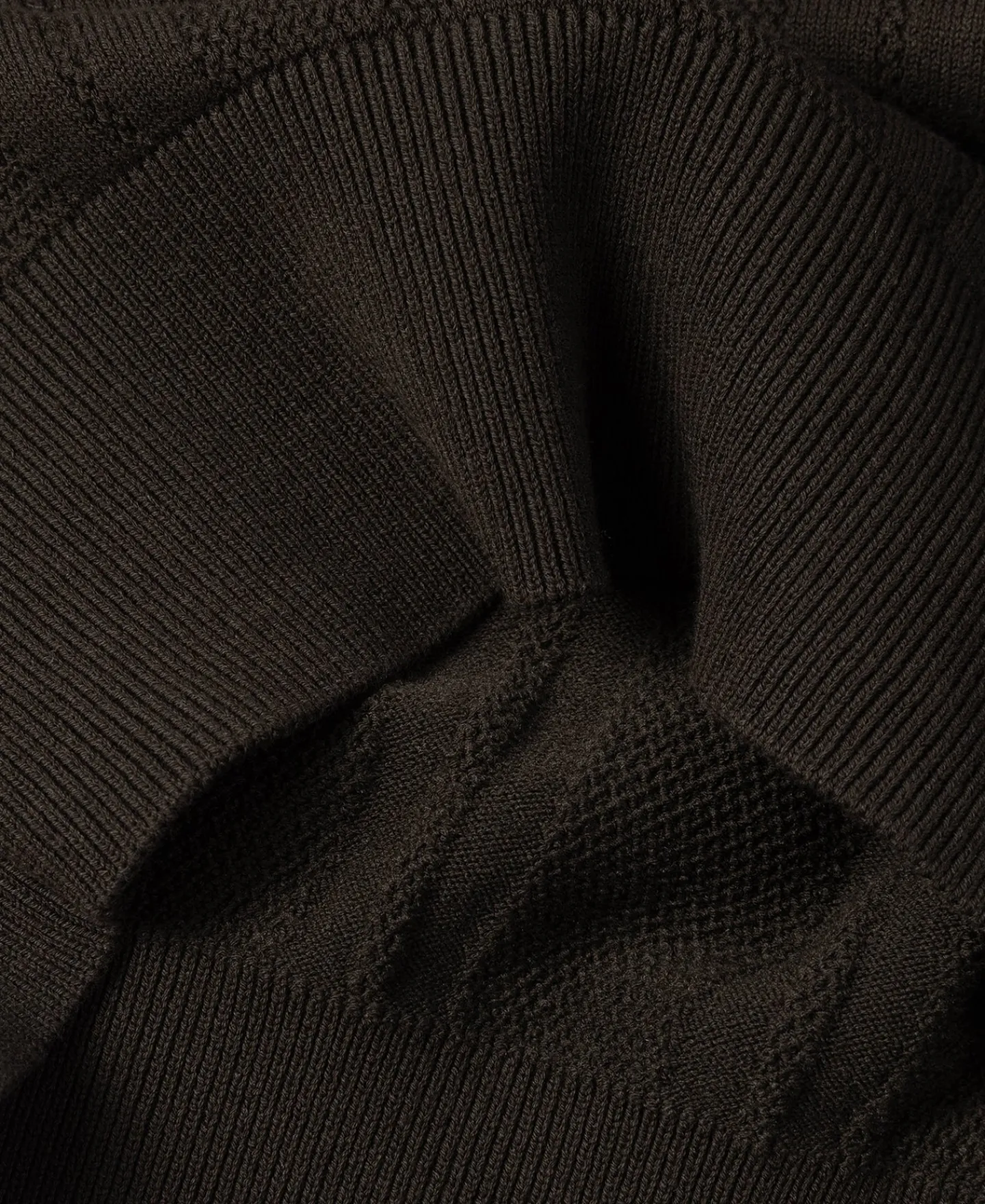 Fashion Retro Knitted Jacquard Polo Shirt - Vintage Olive Knitwear&sweaters | Polo Shirts