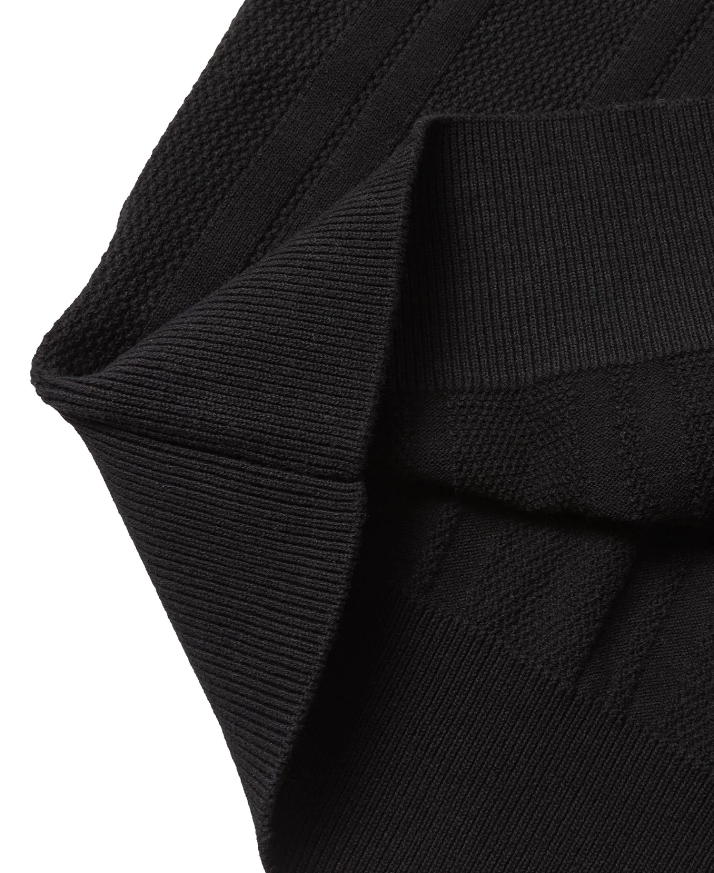 Discount Retro Knitted Jacquard Polo Shirt - Black Knitwear&sweaters | Polo Shirts