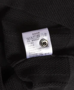 Discount Retro Knitted Jacquard Polo Shirt - Black Knitwear&sweaters | Polo Shirts