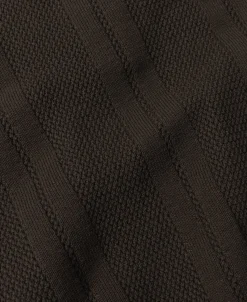 Fashion Retro Knitted Jacquard Polo Shirt - Vintage Olive Knitwear&sweaters | Polo Shirts