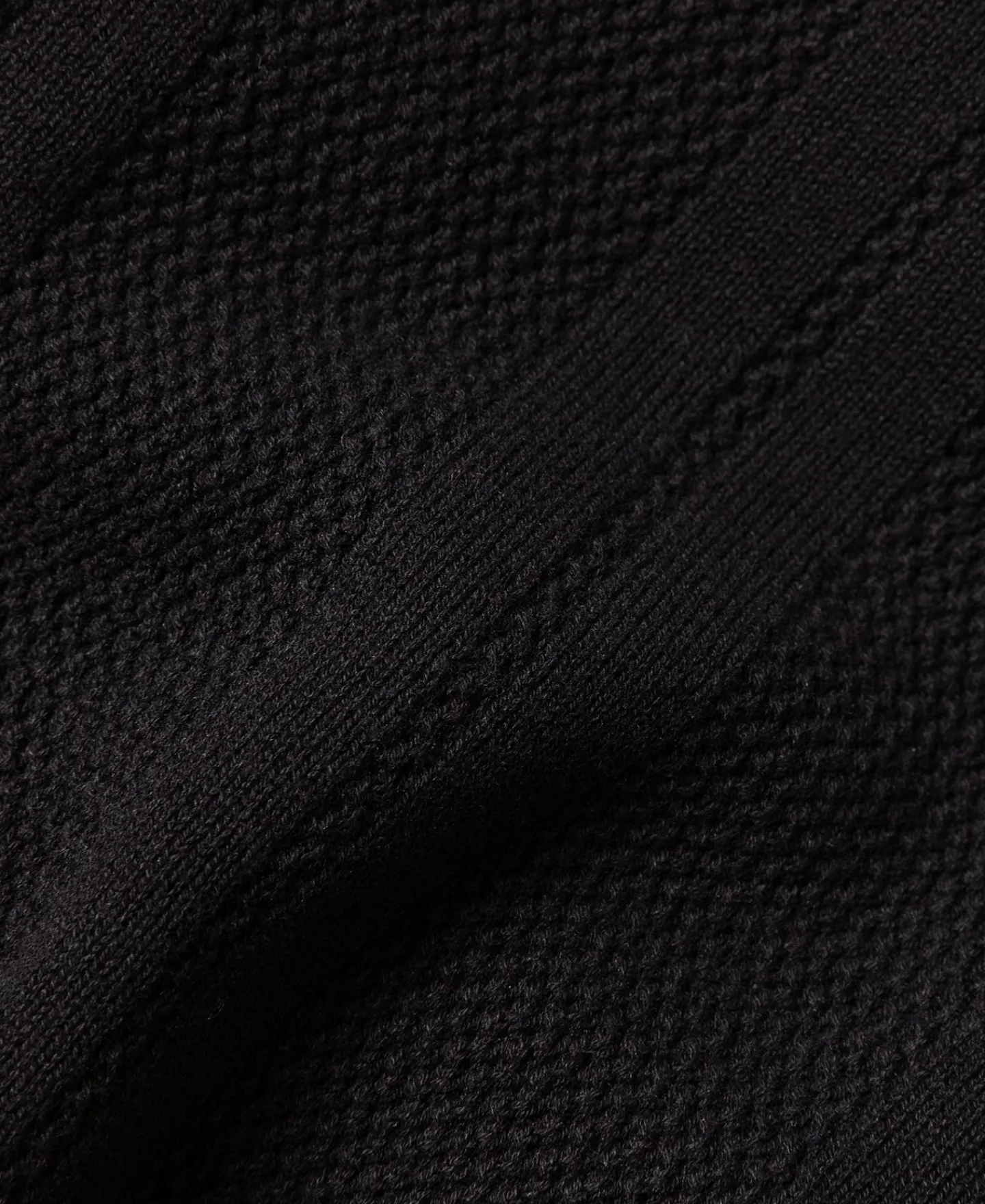 Discount Retro Knitted Jacquard Polo Shirt - Black Knitwear&sweaters | Polo Shirts