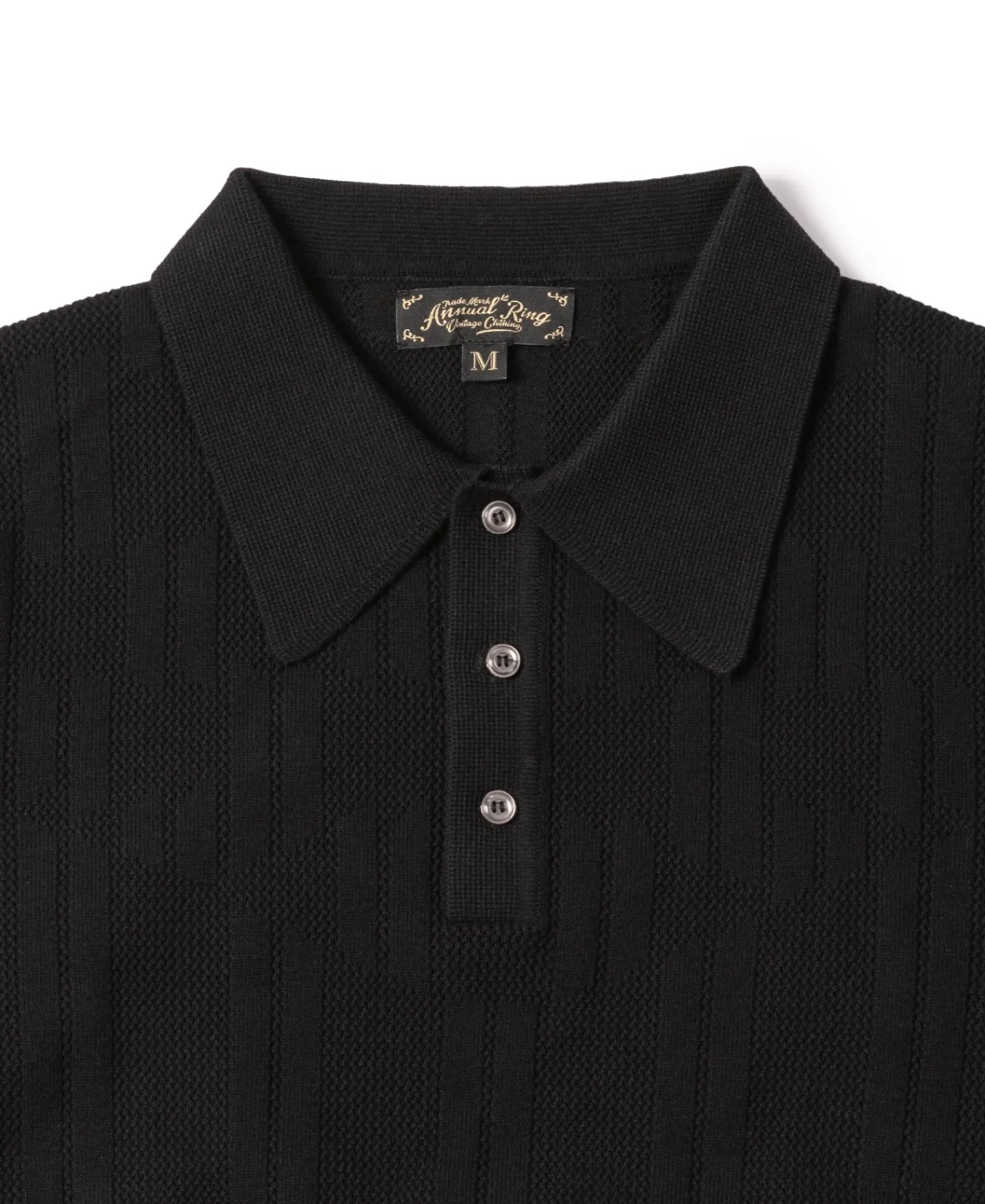 Discount Retro Knitted Jacquard Polo Shirt - Black Knitwear&sweaters | Polo Shirts