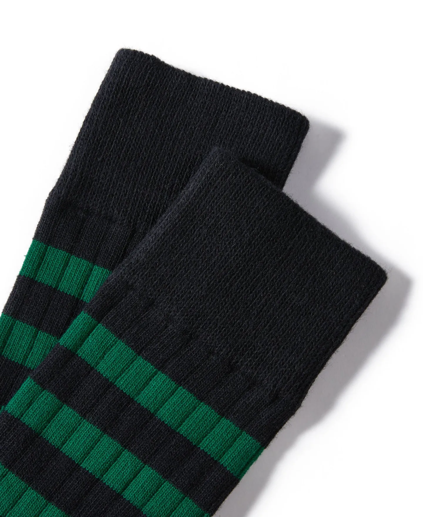 Sale Retro Striped Cotton Socks - Black/Green Socks | Tank Tops&vests&boxers