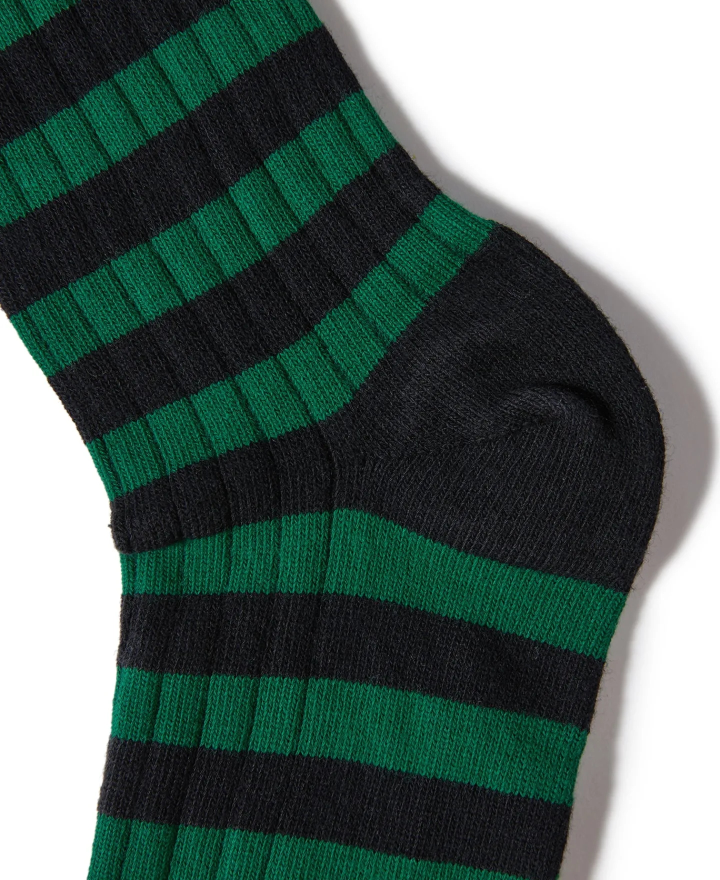 Sale Retro Striped Cotton Socks - Black/Green Socks | Tank Tops&vests&boxers