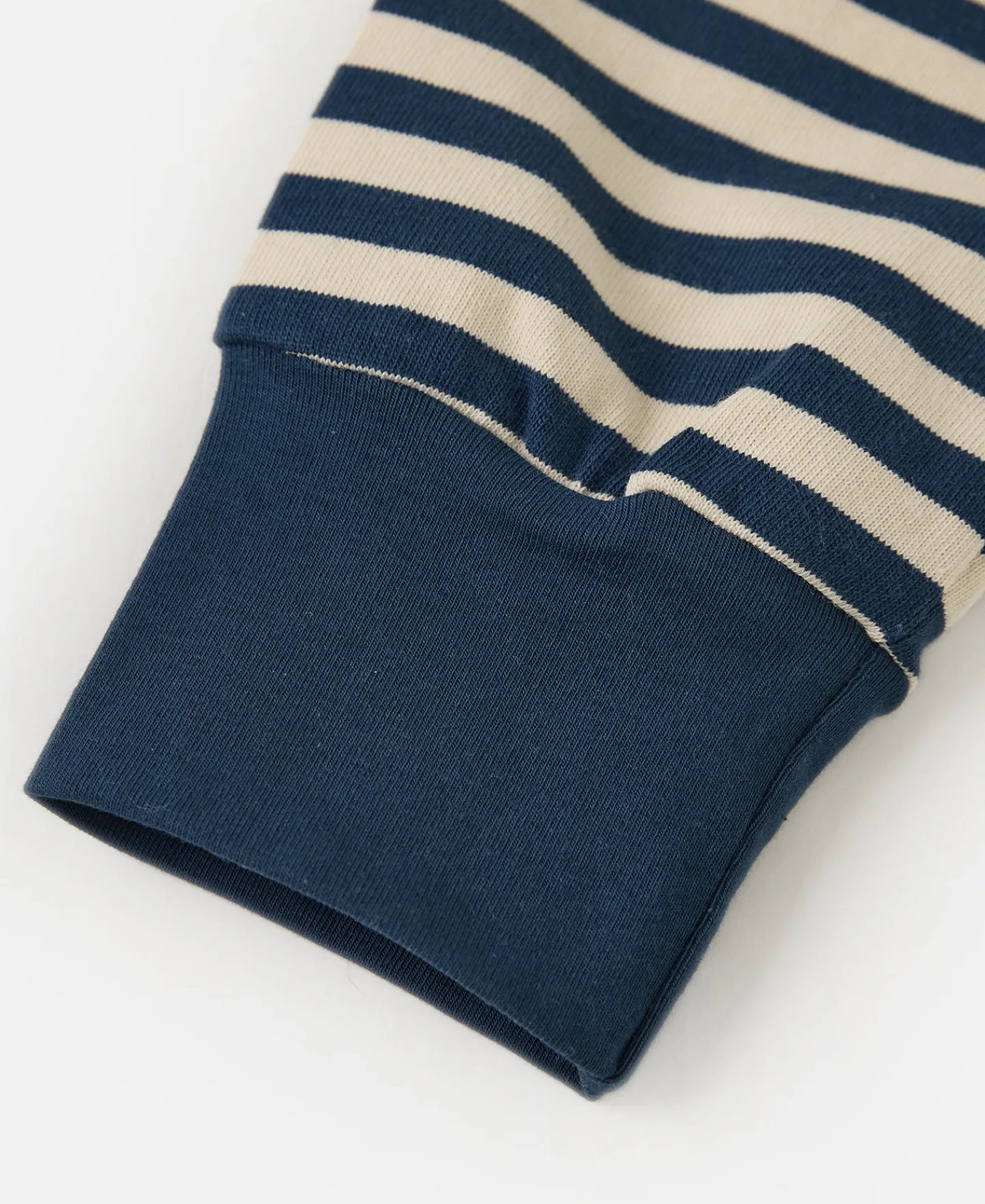 Sale Ribbed Cuff Breton Stripe Long Sleeve T-Shirt - Blue/Apricot Long Sleeve T-Shirts | T-shirts