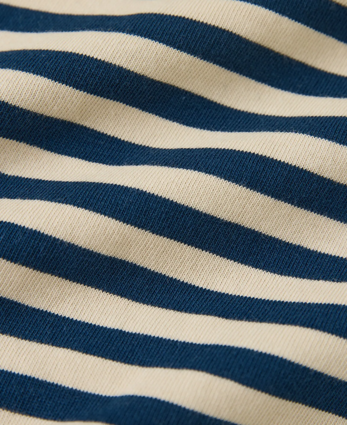 Sale Ribbed Cuff Breton Stripe Long Sleeve T-Shirt - Blue/Apricot Long Sleeve T-Shirts | T-shirts