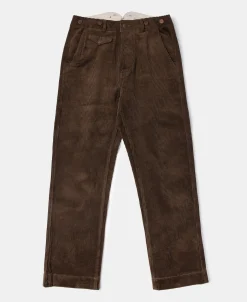 Outlet 1920s 12 oz Corduroy Farmer Work Trousers Pants&trousers