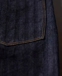 Fashion 1870s 15 oz Herringbone Selvedge Denim Work Jeans Jeans | Denim