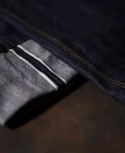 Fashion 1870s 15 oz Herringbone Selvedge Denim Work Jeans Jeans | Denim