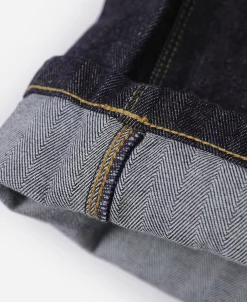 Fashion 1870s 15 oz Herringbone Selvedge Denim Work Jeans Jeans | Denim