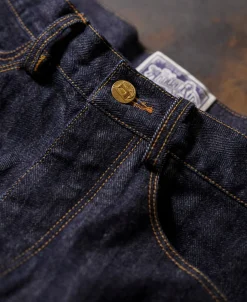 Fashion 1870s 15 oz Herringbone Selvedge Denim Work Jeans Jeans | Denim