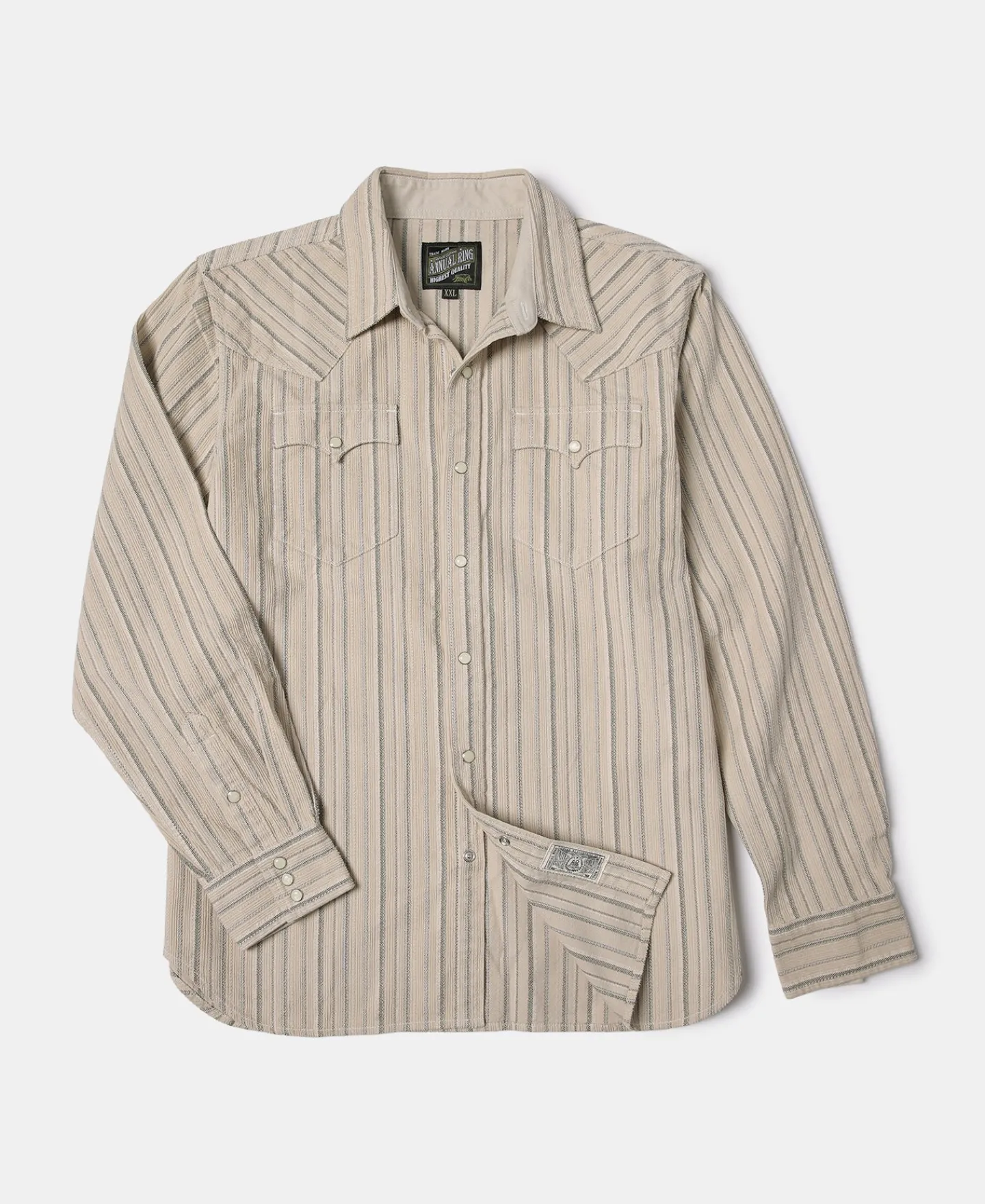 Hot 1950s 8 oz Striped Corduroy Western Shirt Long Sleeve Shirts | Shirts