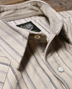 Hot 1950s 8 oz Striped Corduroy Western Shirt Long Sleeve Shirts | Shirts