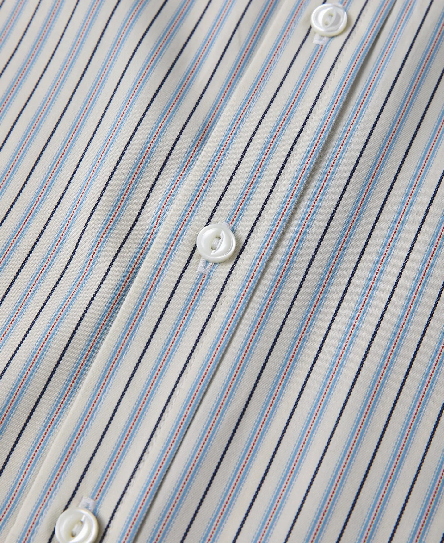Outlet 1930s 5 oz Yarn-Dyed Striped Dress Shirt Long Sleeve Shirts | Shirts