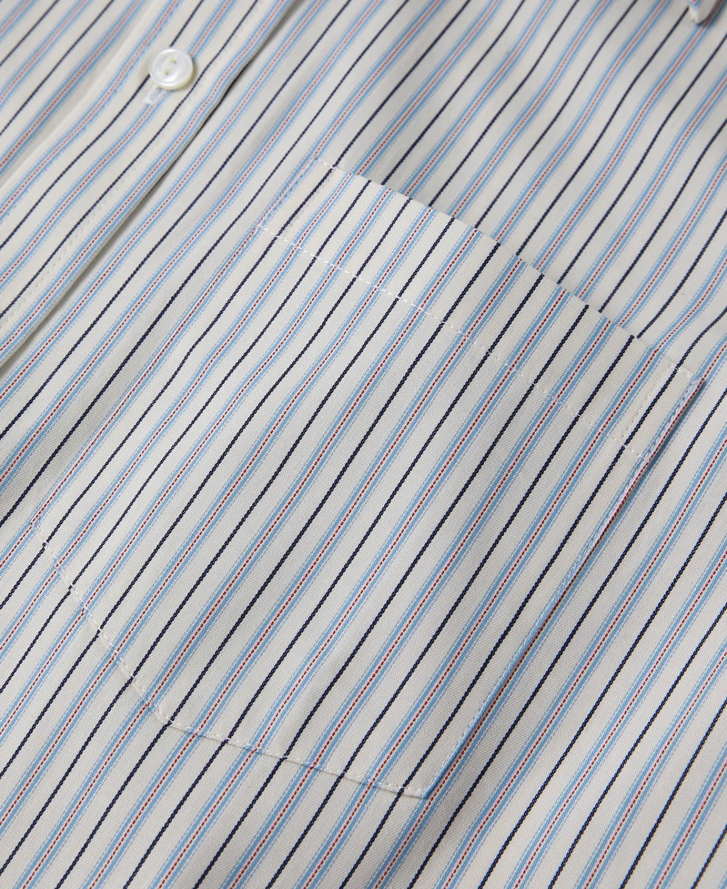 Outlet 1930s 5 oz Yarn-Dyed Striped Dress Shirt Long Sleeve Shirts | Shirts