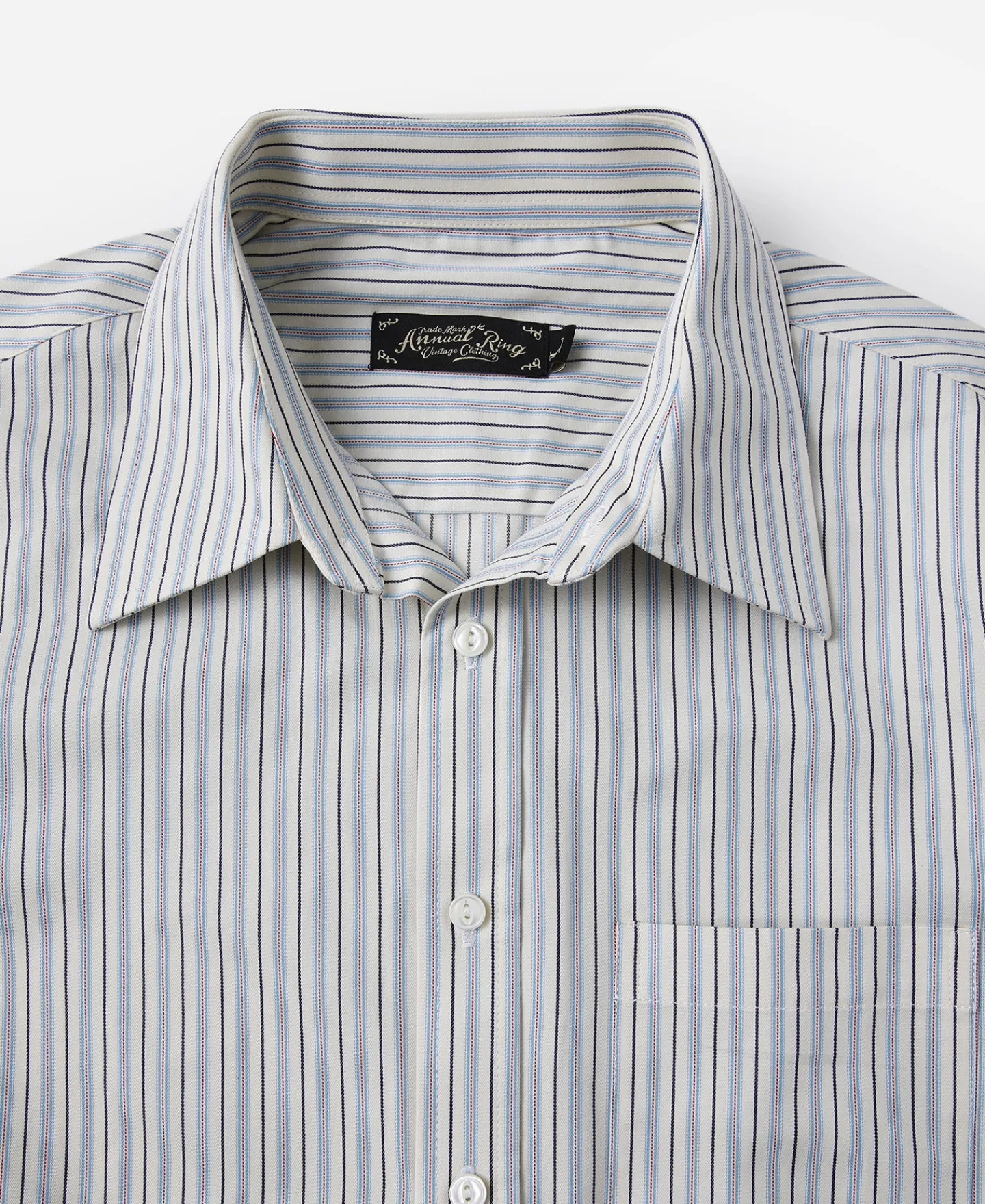 Outlet 1930s 5 oz Yarn-Dyed Striped Dress Shirt Long Sleeve Shirts | Shirts