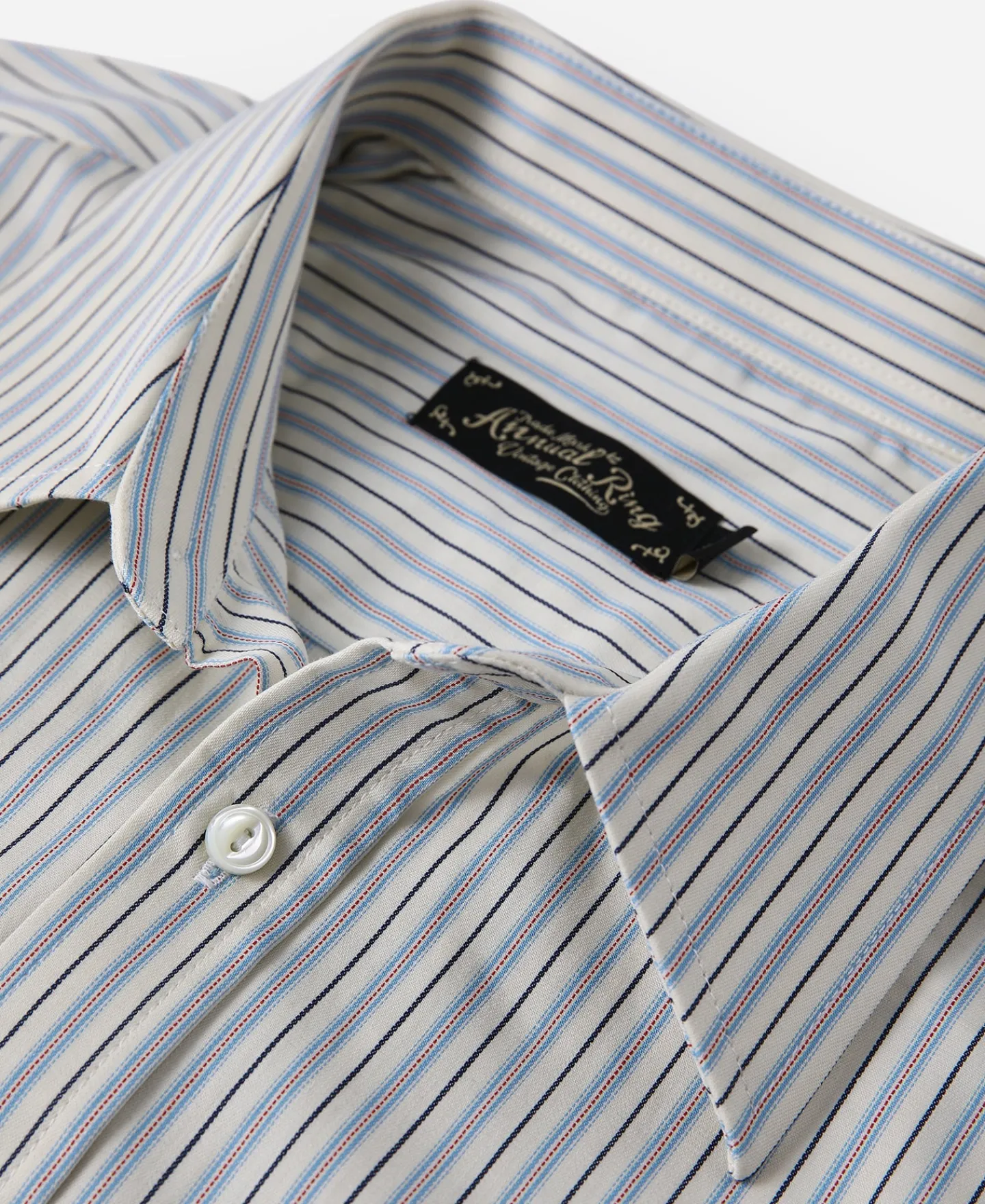 Outlet 1930s 5 oz Yarn-Dyed Striped Dress Shirt Long Sleeve Shirts | Shirts