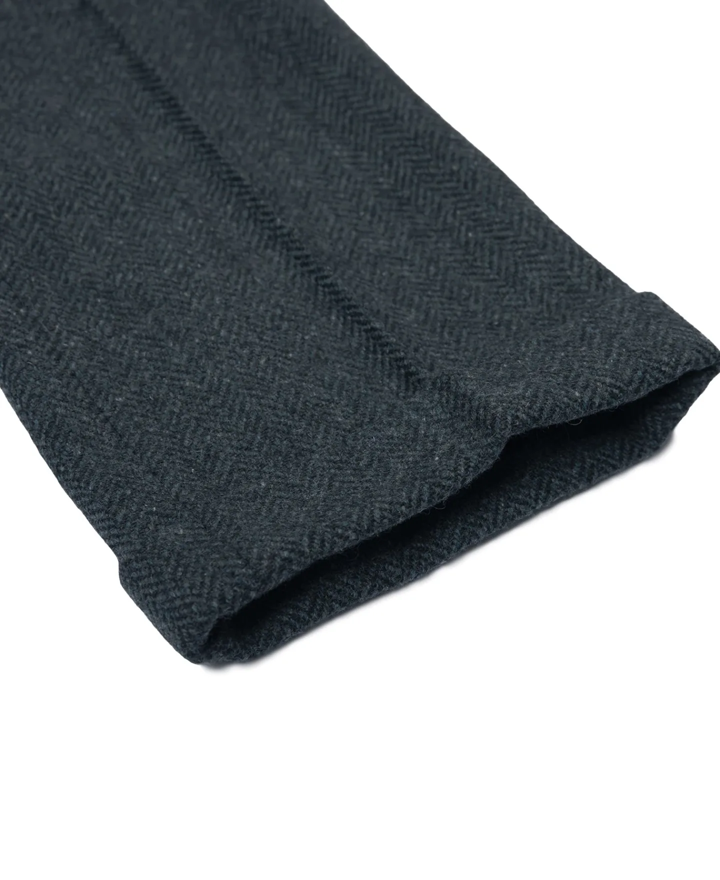 Hot 1930s American Style Herringbone Navy Tweed Trousers Pants&trousers