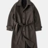 Sale 1920s Brown Herringbone Tweed Balmacaan Coat Jackets&coats
