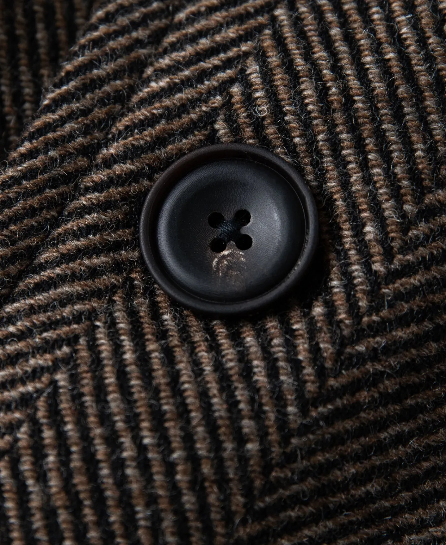 Sale 1920s Brown Herringbone Tweed Balmacaan Coat Jackets&coats