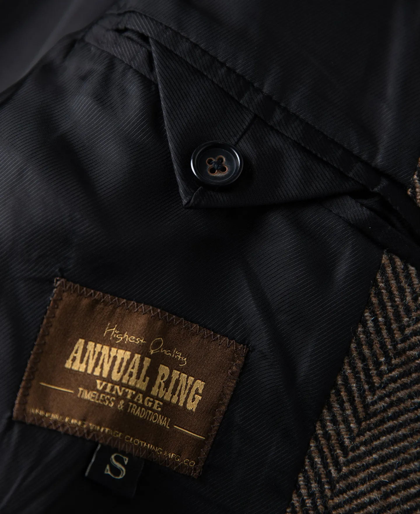 Sale 1920s Brown Herringbone Tweed Balmacaan Coat Jackets&coats