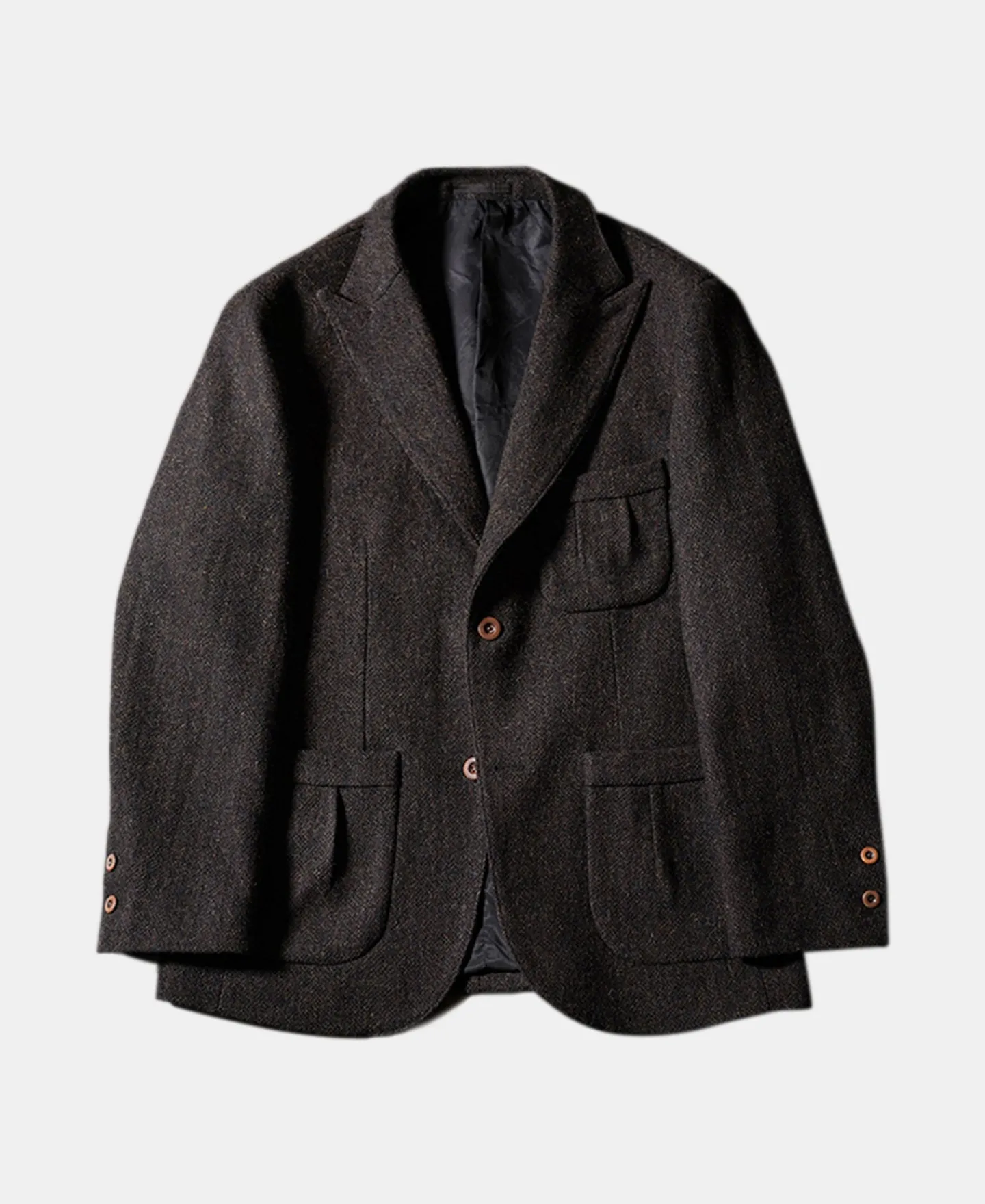 New 1930s Chocolate Brown Tweed Safari Jacket Jackets&coats