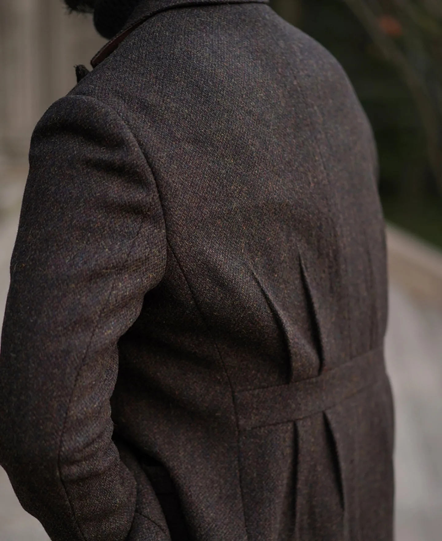 New 1930s Chocolate Brown Tweed Safari Jacket Jackets&coats