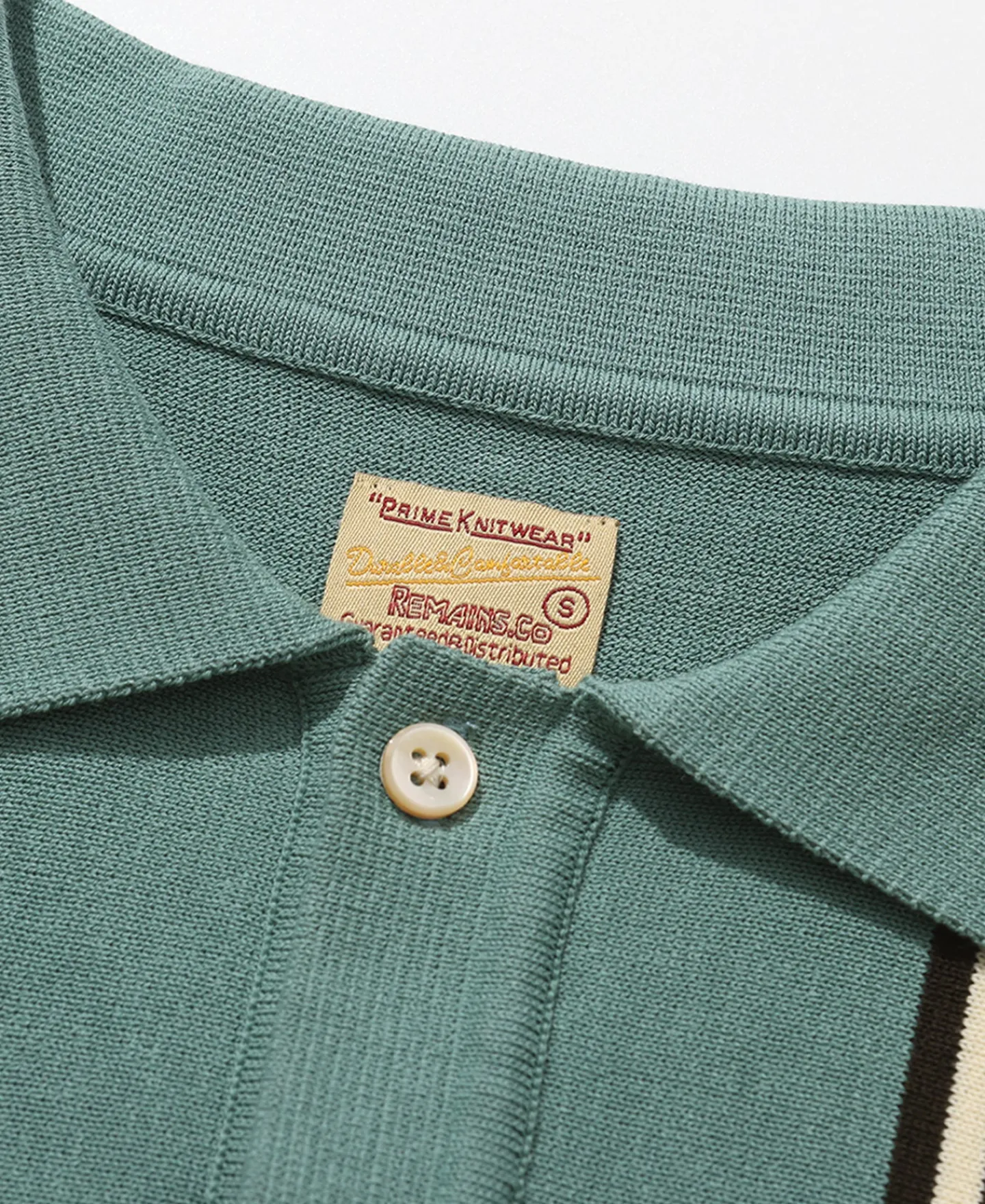 Fashion 1950s Contrast Stripe Long Sleeve Polo Shirt Polo Shirts | Long Sleeve T-Shirts