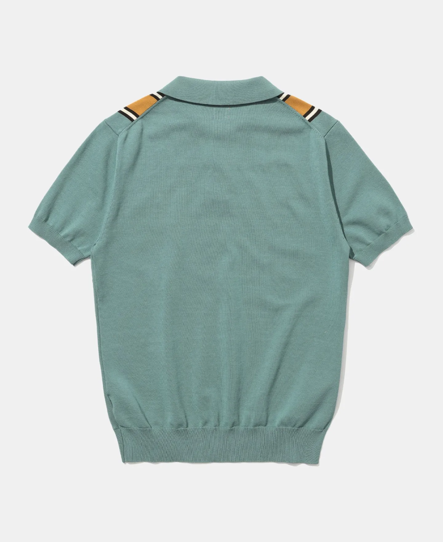 Fashion 1950s Contrast Stripe Polo Shirt Polo Shirts | Short Sleeve T-Shirts