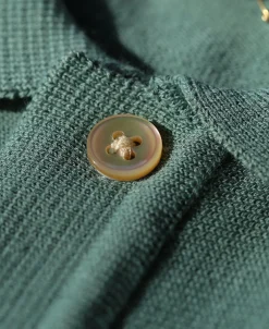 Fashion 1950s Contrast Stripe Polo Shirt Polo Shirts | Short Sleeve T-Shirts