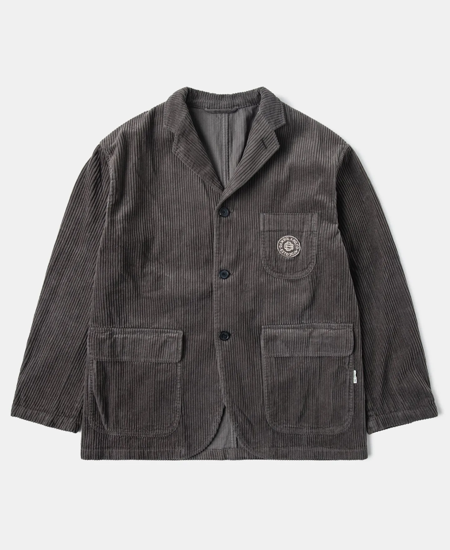 Online 1960s Corduroy Pocket Sport Coat - Gray Jackets&coats